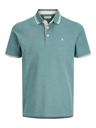 Jack & Jones Poloshirt JJEPAULOS POLO - Stylisches Slim-Fit Poloshirt aus hochwertiger Piqué Baumwolle. Perfekt für lässige Looks oder elegante Anlässe. Der leichte Jersey-Stoff sorgt für hohen Tragekomfort. Ideal kombinierbar mit Chinos oder Jeans.