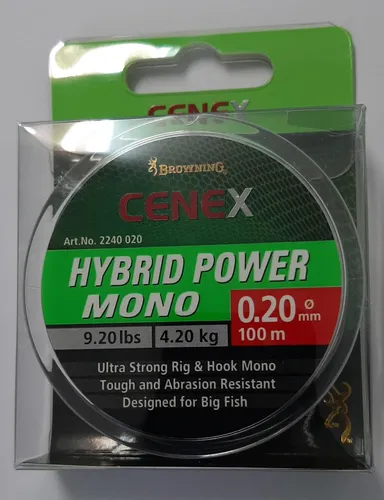 Browning Ø 0,20mm Cenex Hybrid Power Mono 100m 4,20kg / 9,20lbs transparent