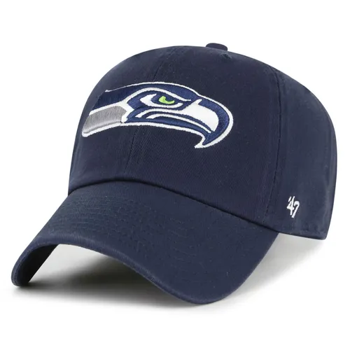 '47 Brand NFL Cap Seattle Seahawks – CLEAN UP Baseball Cap - Baseball Cap mit verstellbarem Strapback-Verschluss, 100% Baumwolle und klassischem Seahawks-Design, perfekt für jeden NFL-Fan.