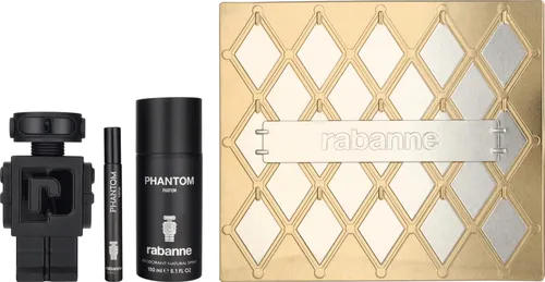 Paco Rabanne Phantom Geschenkset 260 ml - Herrendüfte: Enthält ein 100 ml Eau de Parfum, ein 150 ml Deodorant Spray und ein 10 ml Travel Spray für den perfekten Duftgenuss unterwegs.