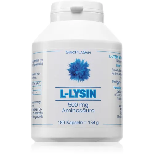 SinoPlaSan L-Lysin 500 mg MONO Kapseln für Muskeln, Gelenke und Bänder 180 KAP