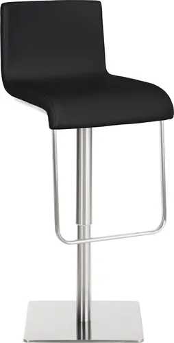 Barhocker BITOR – Höhenverstellbar, Schwarz, Kunstleder, Drehbar