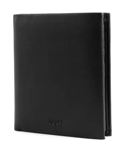 Joop Pero Plutos Billfold v15 - Elegantes schwarzes Portemonnaie - Portemonnaies - Hochwertiges Leder, stilvolles Design und praktische Fächer für Karten und Geldscheine in perfekter Größe (12 cm) für den Alltag.