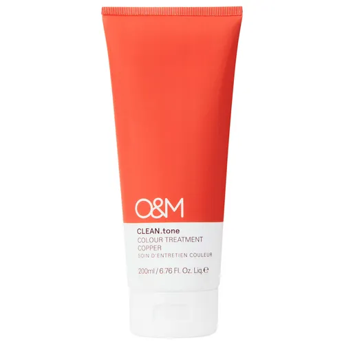 O&M CLEAN.tone Color Treatment Copper 200 ml - Haarfarben - Kupferfarbauffrischung für strahlendes, glänzendes Haar. Die vegane Farbmaske pflegt und revitalisiert gefärbtes oder unbehandeltes Haar mit australischen Inhaltsstoffen.