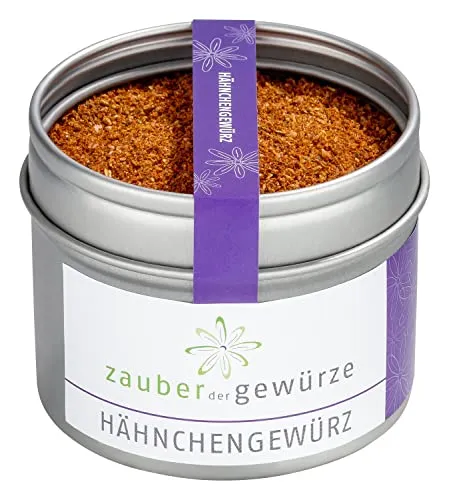 Zauber der Gewürze Hähnchengewürz, Hähnchen Gewürz für Brathähnchen und als würziger BBQ Rub für Geflügel beim Grillen, 70 g