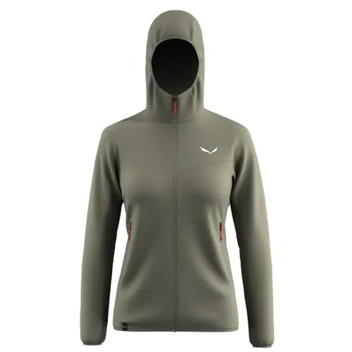 Salewa Puez Altavia Polarlite HD Jacket W faded green (5A50) 36 - Outdoor Freizeitjacke für Damen, extrem leicht mit 255 g/m², feuchtigkeitsabweisend und schnelltrocknend, ideal für Trekkingtouren. Hergestellt aus 70% recyceltem Material, umweltfreundlich und funktional.