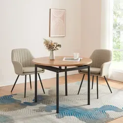 [en.casa] Esstisch Hemnes Ø100 cm für 4 Personen