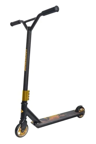 Schildkröt Stunt Scooter Untwist - Fire Design - Roller / Kickboards - Hochwertiger Stunt Scooter mit robustem Alu-Deck, ideal für Tricks und Stunts, ausgestattet mit langlebigen 100 mm PU Rädern und ABEC7 Kugellagern für beste Performance.