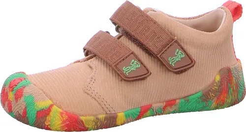 Affenzahn Lauflerner Leder Walky - Rutschfest & Flexibel, Größe 21 - Bequemer Lauflerner mit doppeltem Klettverschluss für perfekten Sitz. Dünne, flexible Sohle für ein optimales Barfußgefühl. Ideal für kleine Entdecker auf ihren ersten Schritten.