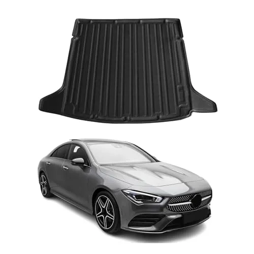 OMAC Kofferraummatte für Mercedes CLA C118 2019-2025 - Fahrzeugspezifische Kofferraummatte aus hochwertigem TPE, wasserdicht und rutschfest für optimalen Schutz und Sicherheit im Kofferraum. Leicht zu reinigen und geruchlos.