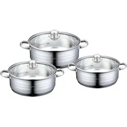 Cheffinger Kochtopf Set 6-tlg Edelstahl Induktion