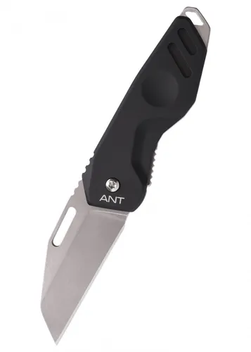 Extrema Ratio ANT Taschenmesser schwarz, stonewashed - Klappmesser für Outdoor - Robustes Klappmesser mit Klingenlänge bis 6 cm, ideal für Survival und Bushcraft. Das Aluminium-Griffmaterial sorgt für einen sicheren Halt im Einsatz.