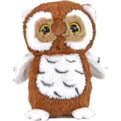 Produktbild Kögler Labertier Eule Hedwig äfft alles nach Kuscheltier Plüschtier Braun 18 cm - Hellbraun