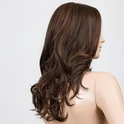 Ellen Wille Changes Kunsthaarperücke Diva Mono Part - Elegante Frisur in Darkchocolate Rooted - Feminine, lange Kunsthaarperücke mit vielseitigem Look. Leicht, hitzebeständig bis 130 °C und in vielen Farben erhältlich. Ideal für jeden Anlass!