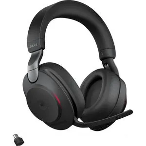 Jabra Evolve2 85 Wireless PC Headset - Noise Cancelling, Microsoft Teams zertifiziert, bis zu 37 Stunden Akkulaufzeit und herausragende Klangqualität für ungestörtes Arbeiten