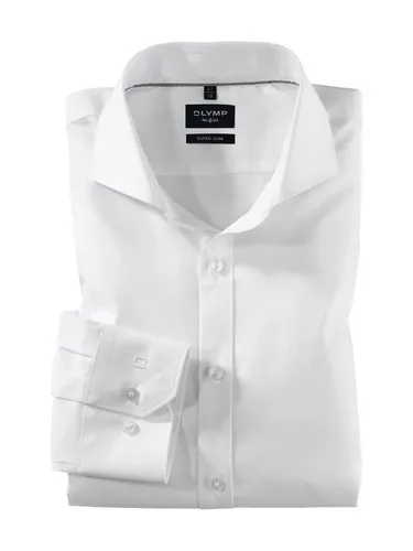 OLYMP Businesshemd No. Six super slim - Elegantes Businesshemd mit Haifischkragen, ideal für einen souveränen Auftritt im Büro. Der leichte Baumwollmix sorgt für hohen Tragekomfort.