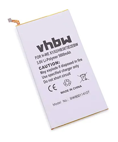 vhbw Akku Ersatz für Huawei HB3873E2EBW, HB3873E2EBC für Tablet Pad (5000 mAh, 3,8 V, Li-Polymer)