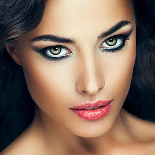 aricona Kontaktlinsen farbig hellgrün ohne Stärke stark deckende Jahreslinsen 2 Stück