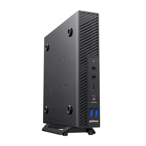 Primux Mini-PC iox MH4 | Intel Core i3 der 12. Generation | 8 GB RAM (erweiterbar) | 256 GB SSD (erweiterbar) | WiFi AX, Bluetooth 5.2, HDMI 4K, USB-C | kompaktes Metalldesign