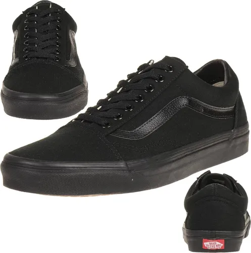 Vans Old Skool Sneaker, VN000D3HBKA1 - Sneaker für Freizeit und Sport, aus robustem Wildleder und Canvas mit legendärer Waffel-Gummisohle für optimalen Halt und Komfort.