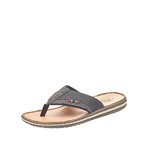 Rieker 21084 SCHWARZ/AN Gr. 44 Herren-Zehentrenner von Rieker