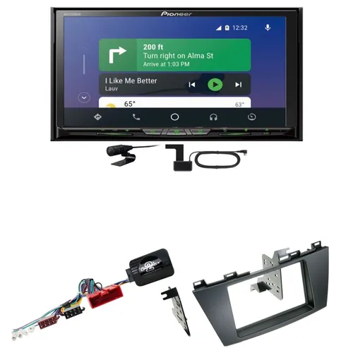 Pioneer AVH-Z9200DAB DAB+ CarPlay Android Auto USB CD Einbauset für Mazda 5 CW