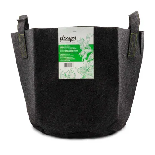 Geotextil Blumentopf / Pflanzsack mit Henkeln Flexapot Grau 15 GAL (56,8L)