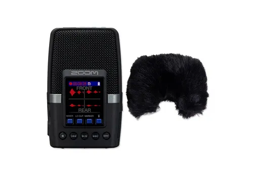 Zoom H2essential Audio-Recorder mit Windschutz WSH-2e