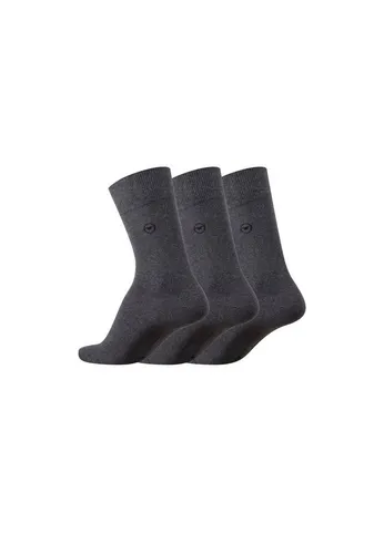 TOM TAILOR Socken Tom Tailor Herren Socken 3er Pack uni basic grau Tom Tailor Herren Socken 3er Pack uni basic grau