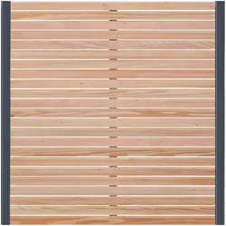 Endorphin Rhombus-Zaun Set – 5 Elemente & 6 Alu-Pfosten - Gartenzäune aus robustem Lärchenholz, inklusive Montagematerial für einfache Installation und elegantes Rhombus-Design für Ihren Garten.