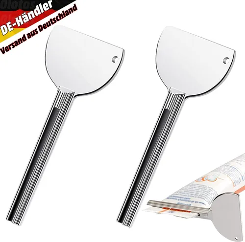 Stück Tubenpresse Tubenschlüssel Tubenquetscher Tubenausdrücker Tubenpresse Zahnpasta Edelstahl Toothpaste Squeezer für Kosmetik Schuhcreme Haarfärbemittel Pigmente Geeignet für Küche Bad Studio 2