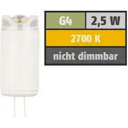 Müller-Licht LED Leuchtmittel Stiftsockellampe 2,5W = 26W G4 12V warmweiß 2700K