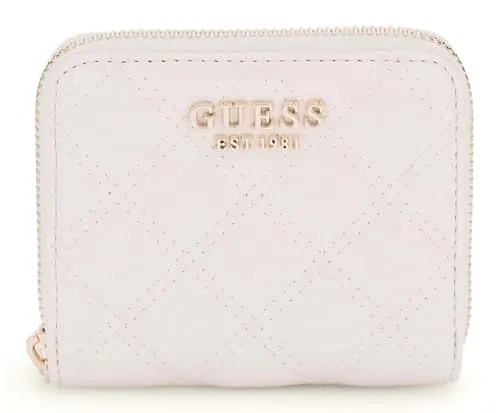 GUESS Giully II SLG Zip Around Wallet M Cream White in weiß von GUESS