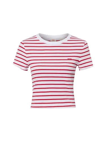 Levi's® T-Shirt ESSENTIAL SPORTY TEE in Rot - S (36) - Hochwertiges T-Shirt aus elastischem Feinripp für optimalen Tragekomfort. Ideal für den lässigen Look und perfekt kombinierbar. Maschinenwaschbar und pflegeleicht.