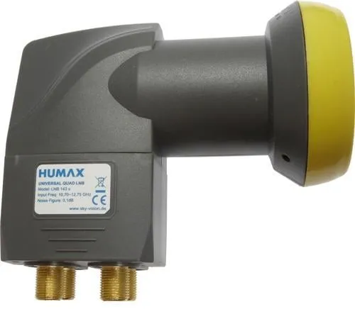 HUMAX LNB 143s Gold Quad Universal für 4 Teilnehmer