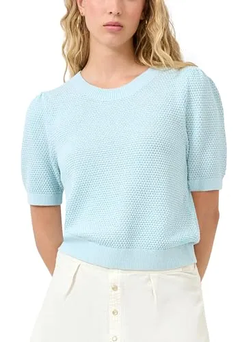 QS Strukturierter Pullover im Regular Fit - Hochwertiger Pullover aus Baumwollmix mit Rundhalsausschnitt, ideal für lässige Anlässe. Bequem und vielseitig kombinierbar für jeden Tag.