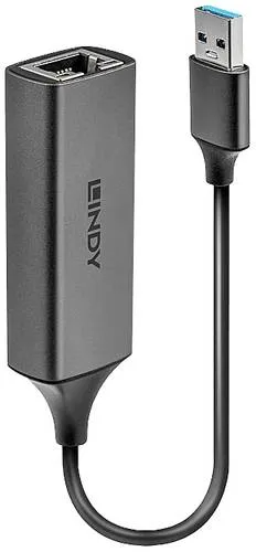 LINDY USB 3.0 Gigabit Ethernet Converter - Netzwerkkarten - Kompakter Adapter für schnelle Gigabit-Ethernet-Verbindungen ohne Netzteil, ideal für Ultrabooks und Tablets ohne Netzwerkanschluss.