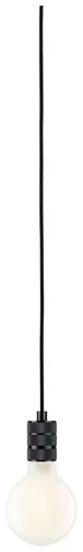Paulmann Tilla Pendel 78436 Pendelleuchte E27 Schwarz - Moderne Pendelleuchte im edlen graphitschwarzen Metall-Look, ideal für jeden Wohnraum. Mit 5 m Textilkabel und Eurostecker für einfache Installation.
