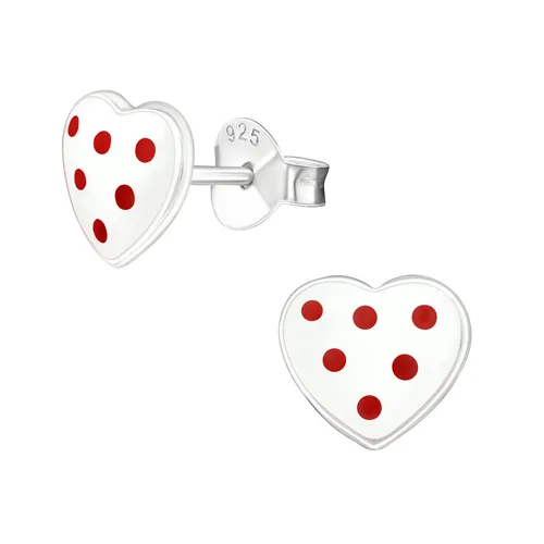 Herz Kinder Ohrringe 925 Silber für Mädchen Schmuck Geschenk