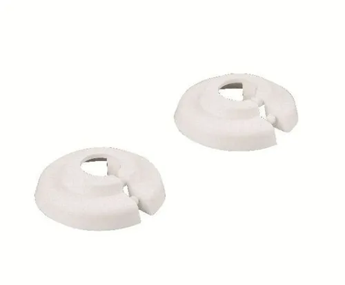 sanicomfort PVC-Klapprosetten 22 mm, weiß, 2 Stück  Rosette