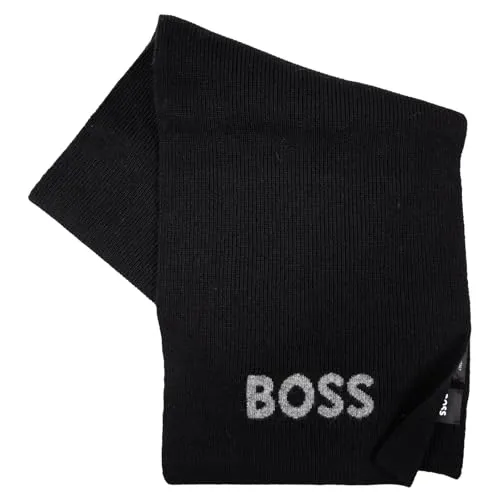 BOSS Elios_Scarf 10274288 01 - Eleganter Damen-Schal aus 35% recyceltem Polyamid und 20% recycelter Wolle, ideal für stilvolle Looks und angenehme Wärme.