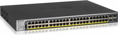 Netgear Smart GS752TPP - v3 Switch - 48-Port Smart Switch mit PoE+ (760 W), ideal für Netzwerkinfrastrukturen in Unternehmen, rack-mountable für einfache Installation.