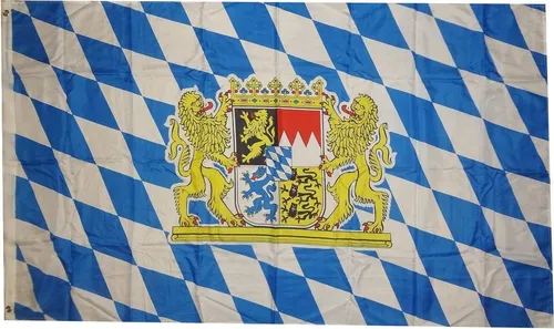 Flagge Bayern LÖWE Wappen  90 x 150 cm Freistaat Fahne Bundesland Hissfahne