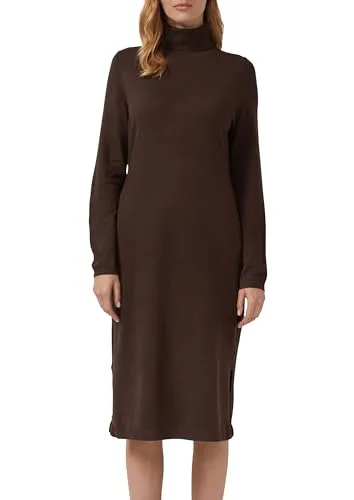 s.Oliver Rollkragen-Feinstrickkleid Slim Fit in braun von s.Oliver