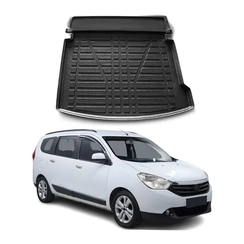 OMAC Kofferraummatte für Dacia Lodgy 2012-2024 - Fahrzeugspezifische Kofferraummatte aus Gummi, wasserdicht und rutschfest für perfekten Schutz und einfache Reinigung.