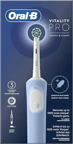 Produktbild Oral-B Pro Vitality Elektrische Zahnbürste, Blau, mit 1 Bürstenkopf