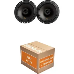 Infinity Alpha 603F Einbaupaket für Seat Altea | 480W - Komplettes Lautsprecher-Set für Seat Altea (2004-2009) mit Infinity Alpha 603F. Einfache Installation dank Adapterringen und -steckern. Genießen Sie klaren Sound und starke Leistung!