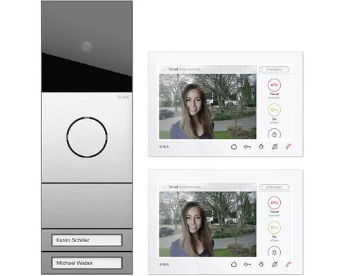 Gira 2432920 Zweifamilienhaus-Paket Wohnungsstation von Gira