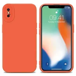 Cadorabo Hülle für Apple iPhone X / XS Schutz Hülle in Orange TPU Silikon Etui Case Handyhülle