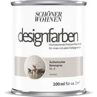 Schöner Wohnen Designfarben Ästhetisches Betongrau 100 ml
